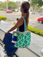 Bolso Lara flores verdes