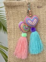 Pom heart Colorful rosa claro - Imagen 2